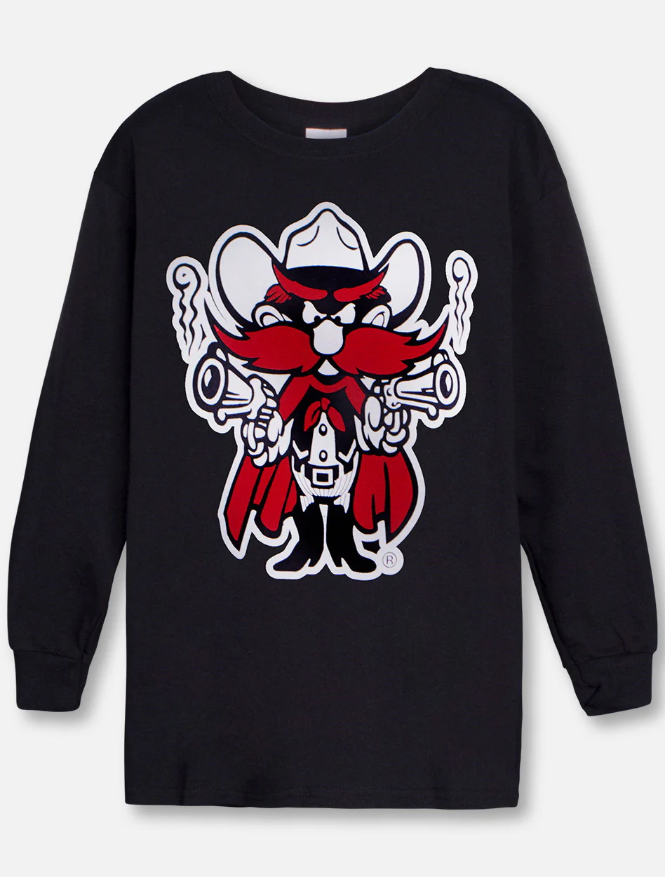 Texas Tech Raider Red on YOUTH Long Sleeve